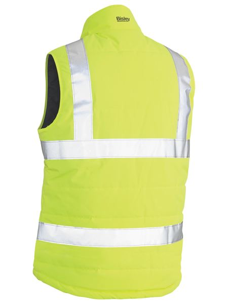 Taped Hi Vis Puffer Vest - made by Bisley