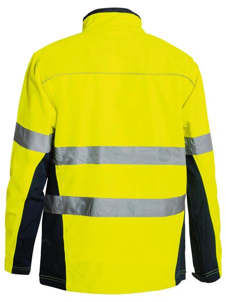 Taped Hi Vis Soft Shell Jacket - made by Bisley