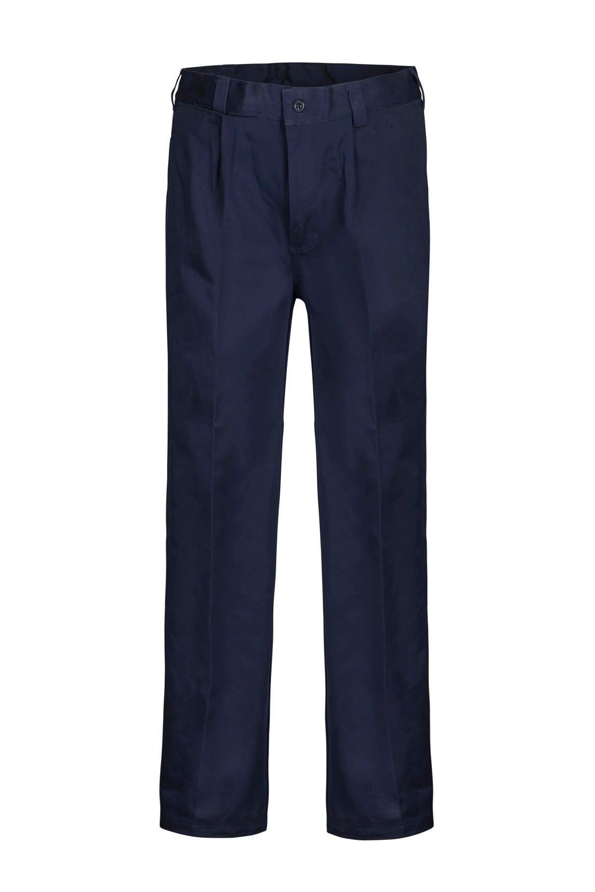 Classic Single Pleat Cotton Drill Trouser - made by Workcraft