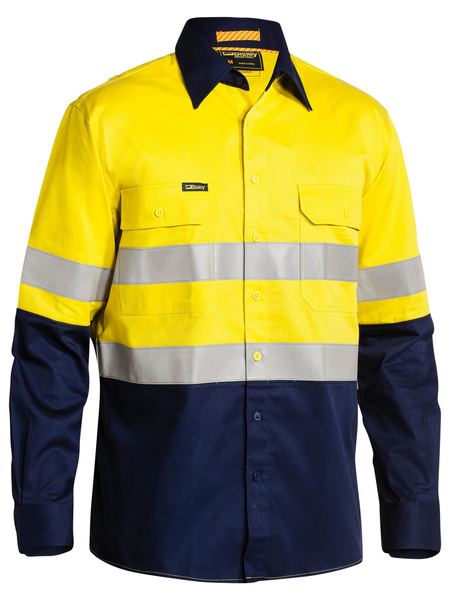 Taped Hi Vis Industrial Cool Vented Shirt - made by Bisley