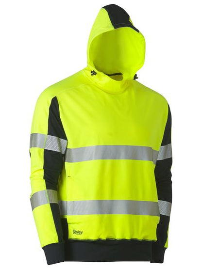 Taped Two Tone Hi Vis Contrast 4 Way Stretchy Hoodie - made by Bisley