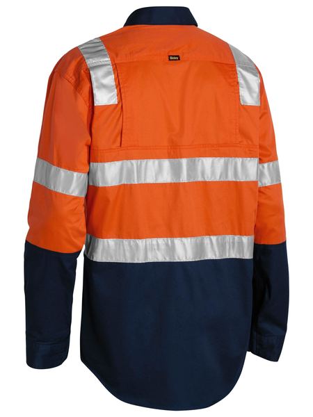 Taped Hi Vis Cool Lightweight Ls Shirt With Shoulder Tape - made by Bisley