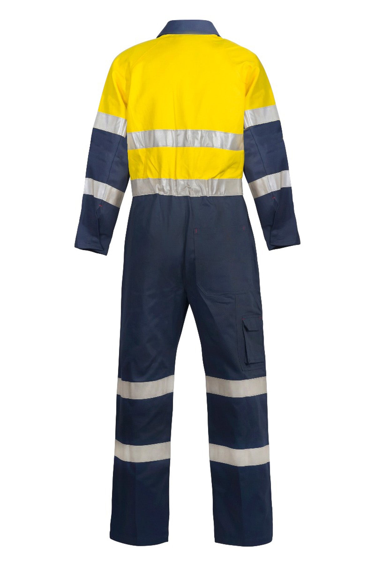Day/Night Hi Vis Cotton Drill Coveralls With Industrial Wash Reflective Tape - made by Workcraft
