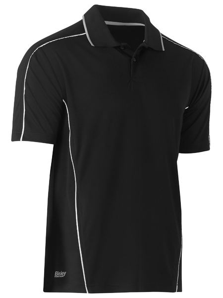 Cool Mesh Polo With Reflective Piping - made by Bisley