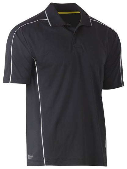 Cool Mesh Polo With Reflective Piping - made by Bisley