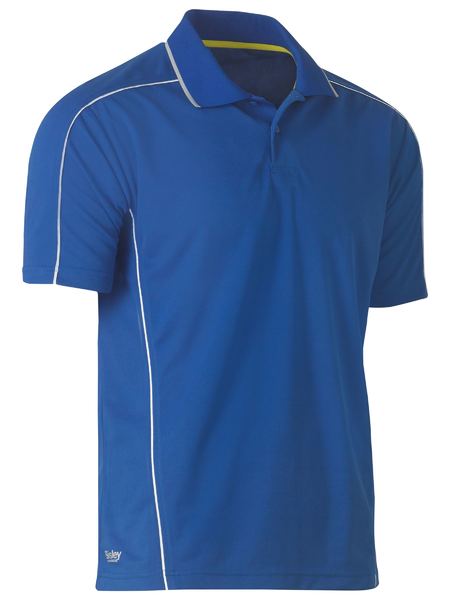 Cool Mesh Polo With Reflective Piping - made by Bisley