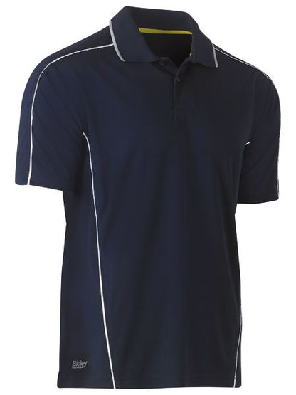 Cool Mesh Polo With Reflective Piping - made by Bisley