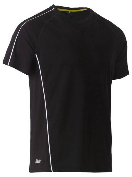 Cool Mesh Tee With Reflective Piping - made by Bisley