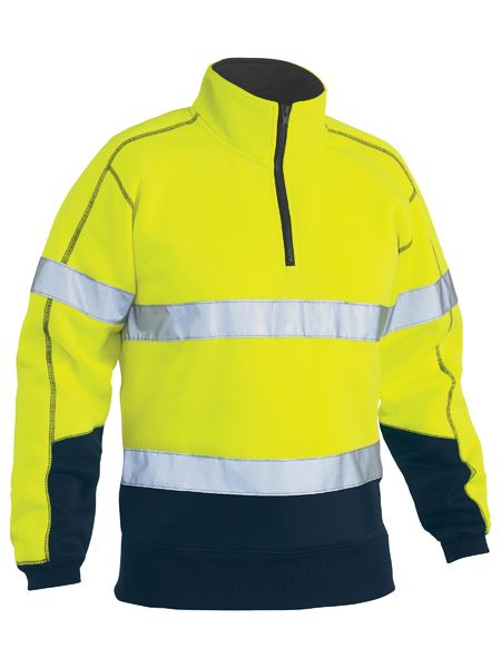 B-Protected distribute this product which is made by Bisley. The Taped Hi Vis1/4 Zip Pullover Fleece has the part number of B-BK6989T