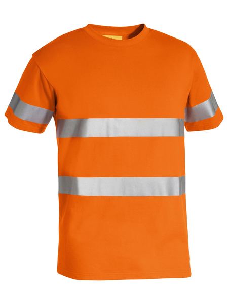 Taped Hi Vis Cotton T Shirt Short Sleeve - made by Bisley