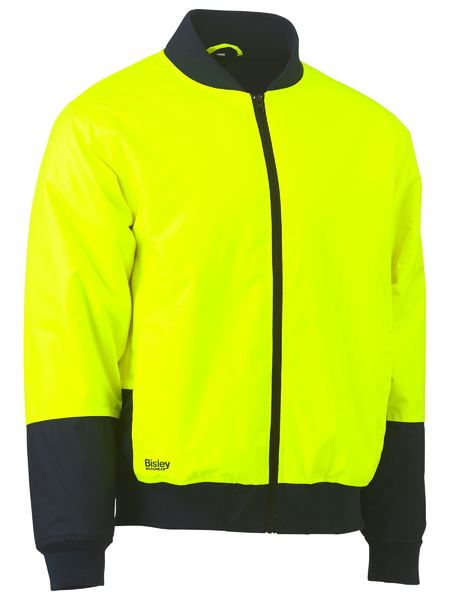 Two Tone Hi Vis Bomber Jacket - made by Bisley