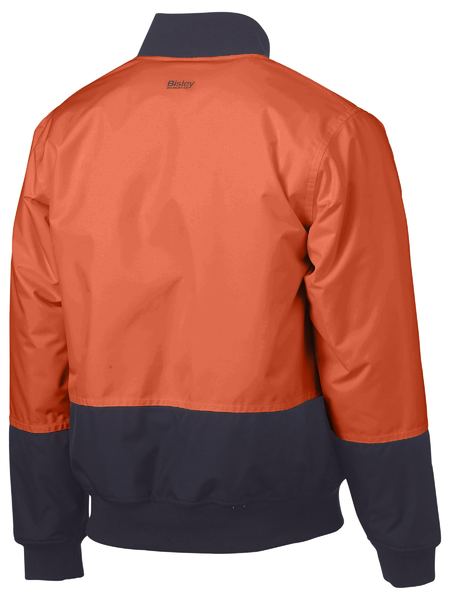 Two Tone Hi Vis Bomber Jacket - made by Bisley