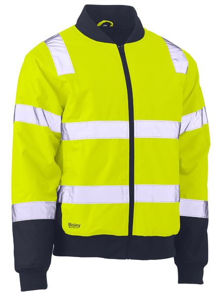 Taped Two Tone Hi Vis Bomber Jacket - made by Bisley