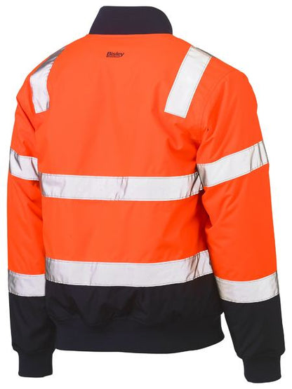 Taped Two Tone Hi Vis Bomber Jacket - made by Bisley