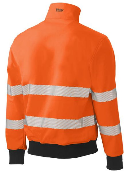 Taped Hi Vis Soft Shell Bomber Jacket - made by Bisley