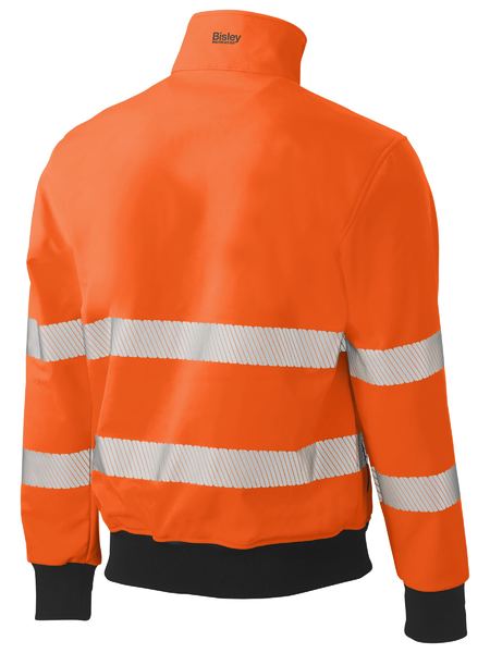 This product is made by Bisley and distributed by B-Protected. The Taped Hi Vis Soft Shell Bomber Jacket has the part number of B-BJ6979T