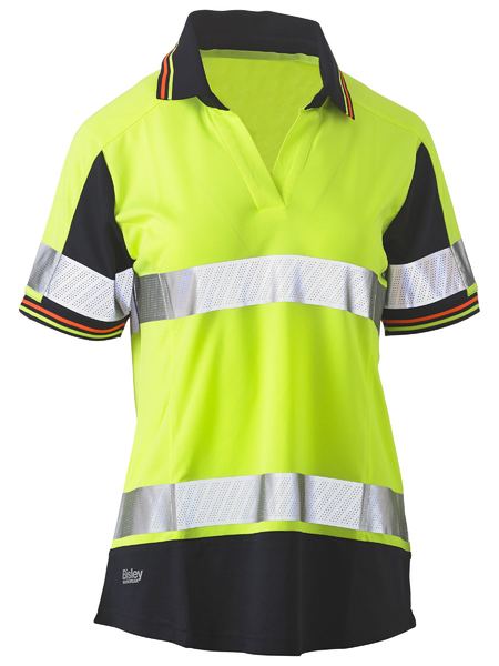 B-Protected distribute this product which is made by Bisley. The Womens Short Sleeve Taped Two Tone Polo has the part number of B-BKL1225T