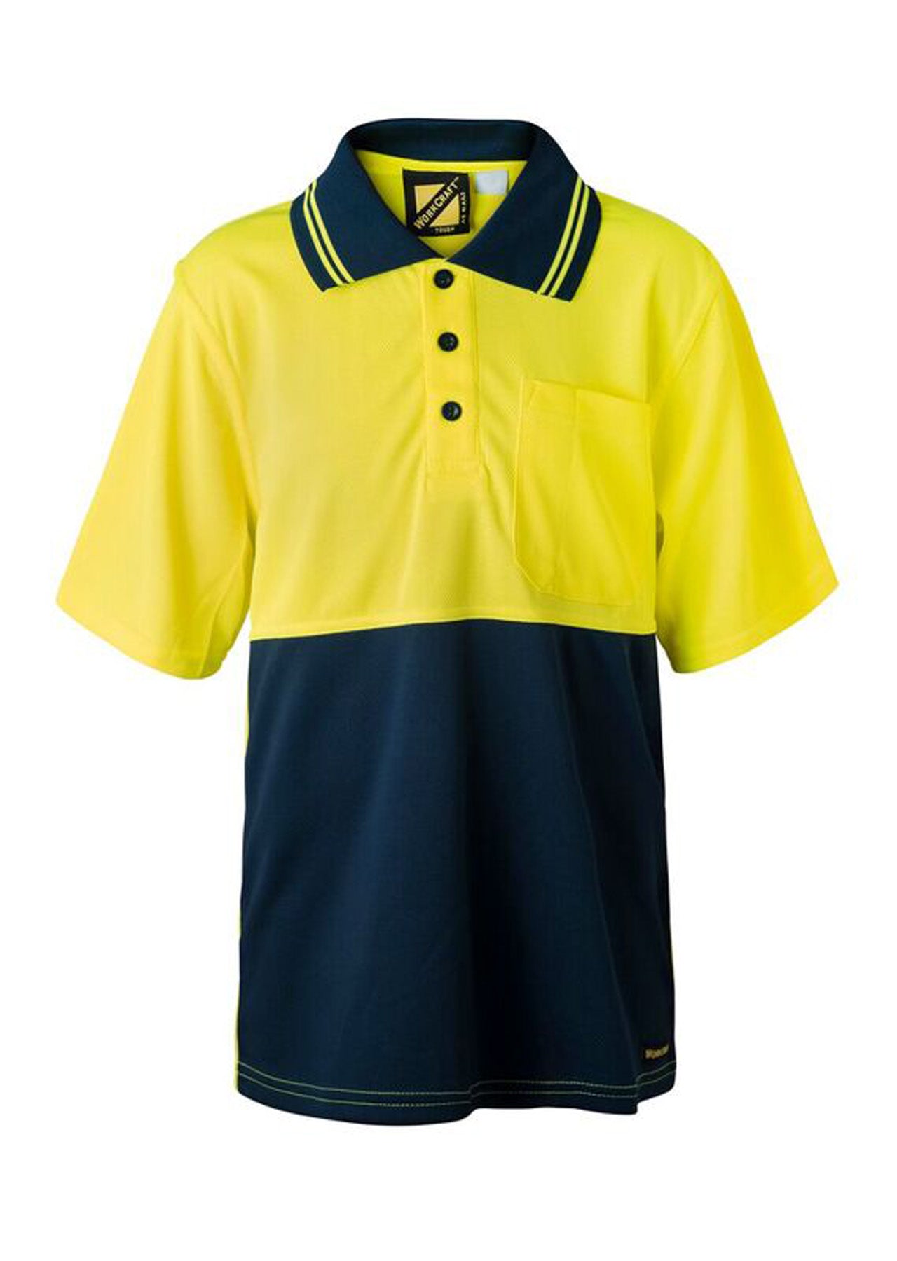 Kids Short Sleeve Two Tone Polo - made by Workcraft