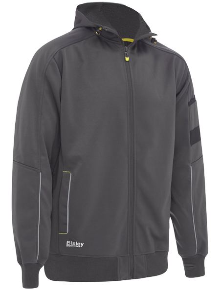 Work Fleece Zip Front Hoodie With Sherpa Lining - made by Bisley