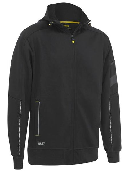 Work Fleece Zip Front Hoodie With Sherpa Lining - made by Bisley