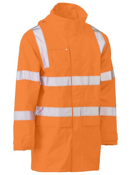 Taped Hi Vis Rail Wet Weather Jacket - made by Bisley