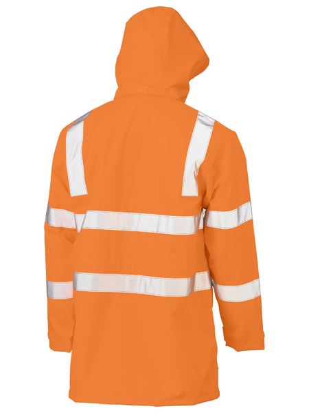 Taped Hi Vis Rail Wet Weather Jacket - made by Bisley