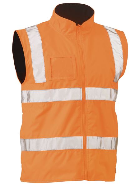 Taped Hi Vis Vic Rail Wet Weather Vest - made by Bisley