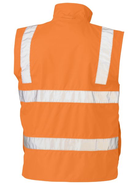 Taped Hi Vis Vic Rail Wet Weather Vest - made by Bisley