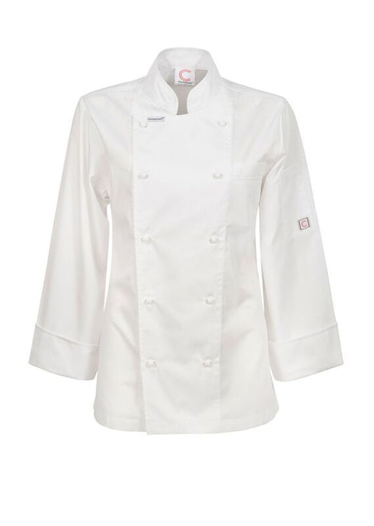Womens Lightweight Executive Long Sleeve Chefs Jacket - made by ChefsCraft