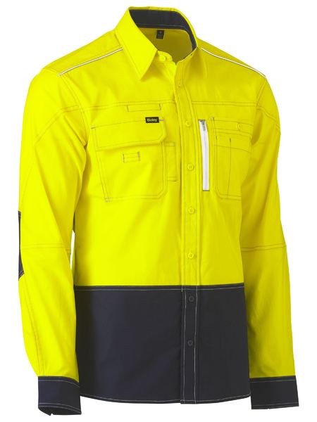 Flx And Move Two Tone Hi Vis Utility Shirt - made by Bisley