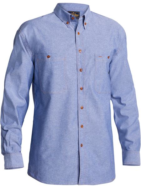 Long Sleeve Chambray Shirt - made by Bisley