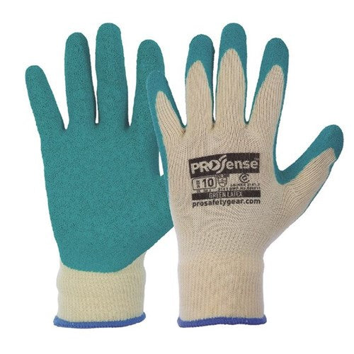Latex Palm On P/c Gloves - Pair