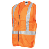 Day Night X Black Cotton Safety Vest - made by DNC