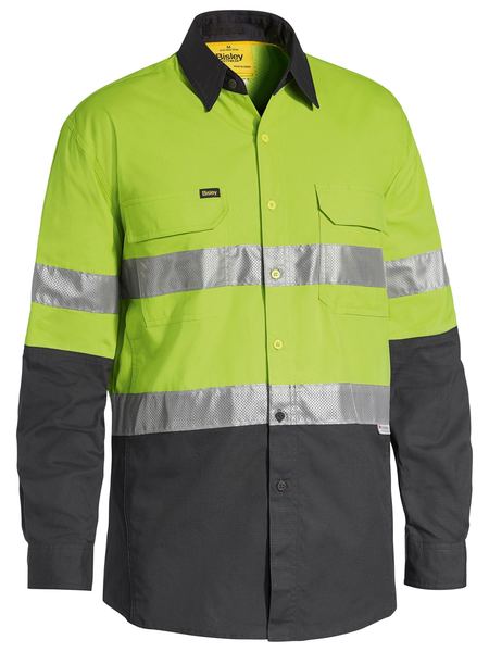 X Airflow Taped Hi Vis Ripstop Shirt - made by Bisley