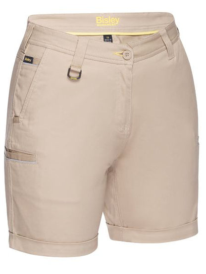 Womens Stretch Cotton Drill Short - made by Bisley