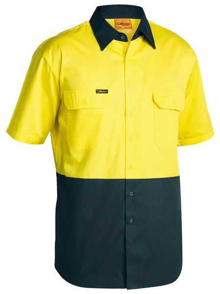 Short Sleeve Cool 2-tone Shirt