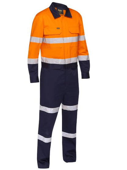 Taped Hi Vis Work Coverall With Waist Zip Opening - made by Bisley