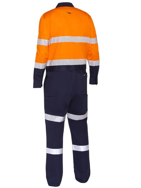 Taped Hi Vis Work Coverall With Waist Zip Opening - made by Bisley