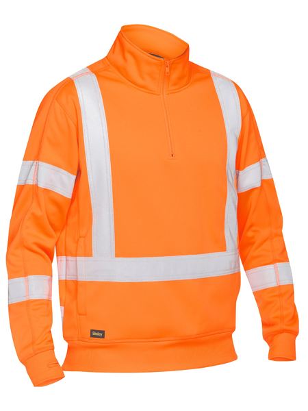 X Taped Hi Vis 1/4 Zip Pullover - made by Bisley