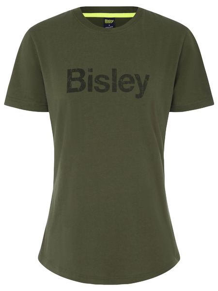 Womens Cotton Logo Tee - made by Bisley