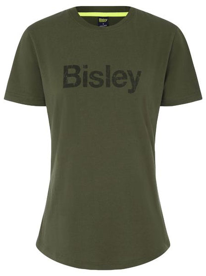 Womens Cotton Logo Tee - made by Bisley