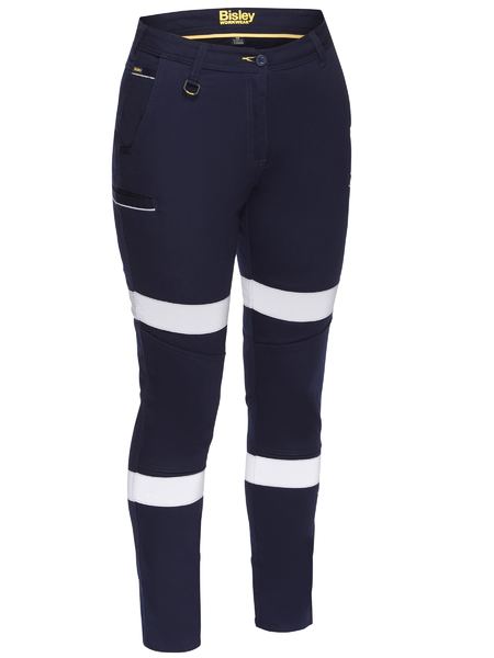 B-Protected distribute this product which is made by Bisley. The Womens Taped Mid Rise Stretch Cotton Pants has the part number of B-BPL6015T