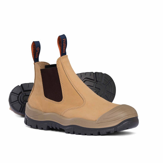 Wheat Elastic Side Safety Boots