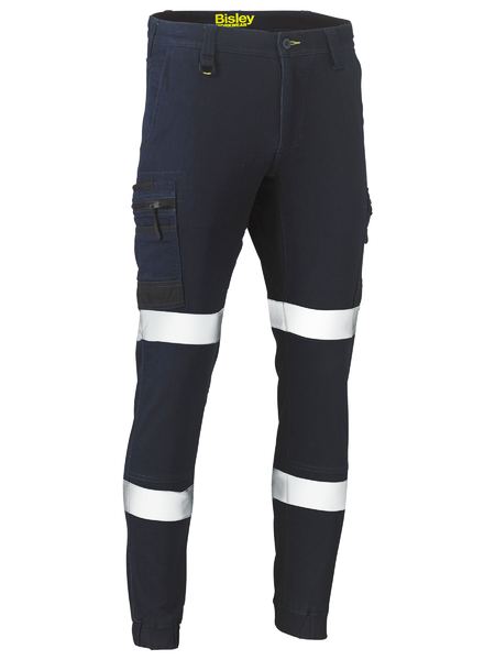 B-Protected distribute this product which is made by Bisley. The Flx And Move Taped Stretch Denim Cargo Cuffed Pants has the part number of B-BPC6335T