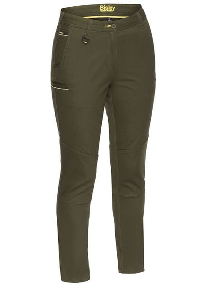 Womens Mid Rise Stretch Cotton Pants - made by Bisley