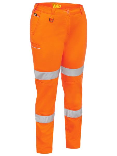 This product is made by Bisley and distributed by B-Protected. The Womens Taped Mid Rise Stretch Cotton Pants has the part number of B-BPL6015T