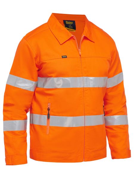 B-Protected distribute this product which is made by Bisley. The Taped Hi Vis Drill Jacket With Liquid Repellent Finish has the part number of B-BJ6919T