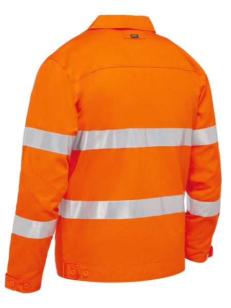 This product is made by Bisley and distributed by B-Protected. The Taped Hi Vis Drill Jacket With Liquid Repellent Finish has the part number of B-BJ6919T