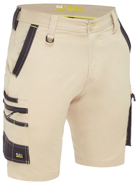 Flx And Move 4 Way Stretch Zip Cargo Short - made by Bisley