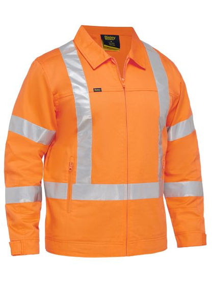 X Taped Hi Vis Drill Jacket With Liquid Repellent Finish - made by Bisley